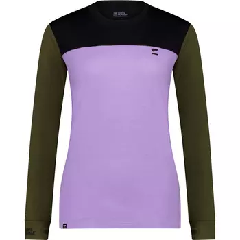 Женская футболка Yotei BF с длинным рукавом Mons Royale, фиолетовый