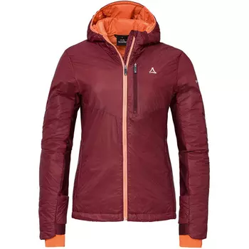 Женская гибридная куртка черного цвета Raven Ins Schffel, красный