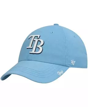Женская голубая регулируемая кепка Tampa Bay Rays Team Miata Clean Up '47 Brand, синий