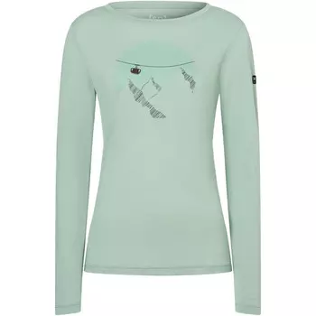 Женская гондола с длинным рукавом Super.Natural, бирюзовый