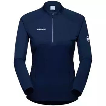 Женская горная футболка AENERGY FL HALF ZIP Mammut, темно-синий