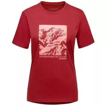 Женская горная футболка CORE PANORAMA Mammut, красный
