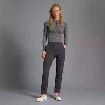 Женская горная футболка Pro с застежкой-молнией и горной термофутболкой Mountain PRO, серый