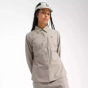 Женская горная рубашка с длинным рукавом Lycian Siroko, коричневый