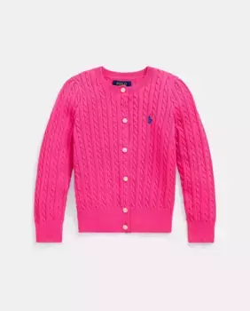 Женская хлопчатобумажная куртка с косами Polo Ralph Lauren, цвет Rosa