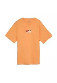 Женская хлопковая футболка Better Sportswear PUMA, цвет 55 Bright Melon