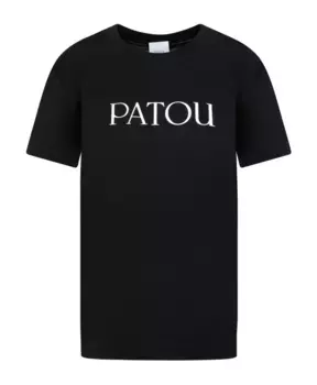 Женская хлопковая футболка Iconic Patou, черный