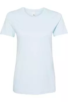 Женская хлопковая футболка Next Level, светло-голубой