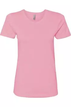 Женская хлопковая футболка Next Level, светло-розовый