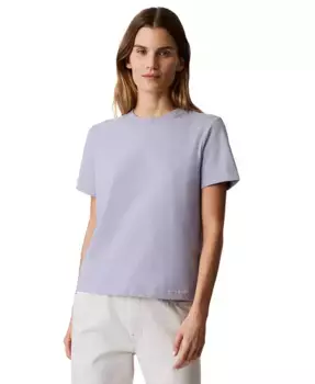 Женская хлопковая футболка с логотипом Archive Calvin Klein Jeans, фиолетовый