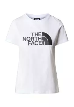 Женская хлопковая футболка с логотипом THE NORTH FACE, цвет Tnf White