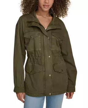 Женская хлопковая куртка с четырьмя карманами Levi's, зеленый