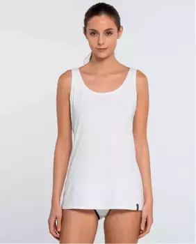 Женская хлопковая майка без рукавов Punto Blanco, белый