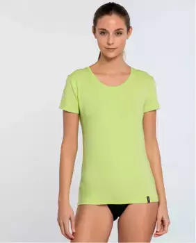 Женская хлопковая майка с короткими рукавами Punto Blanco, зеленый