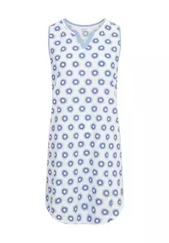 Женская хлопковая ночная рубашка Doubledots с разрезом шеи ROSCH, цвет Graphic Dot