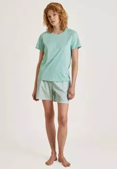 Женская хлопковая пижама Favorites Fruits CALIDA, цвет Glacier Blue