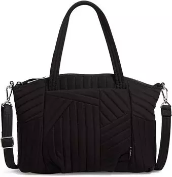 Женская хлопковая плиссированная сумка через плечо Vera Bradley с несколькими ремешками, черный