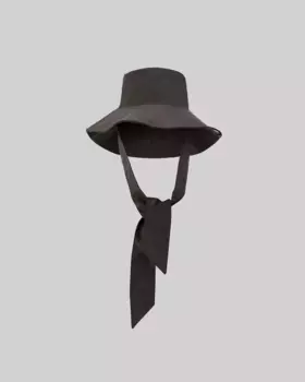 Женская хлопковая шляпа с широкими полями Adolfo Dominguez, темно-коричневый