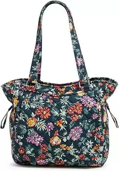 Женская хлопковая сумочка-сэтчел Vera Bradley Glenna, цветочный/зеленый
