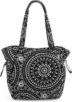 Женская хлопковая сумочка-сэтчел Vera Bradley Glenna, черный медальон-бандана