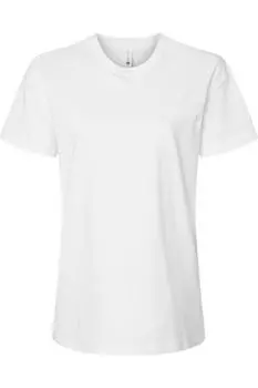 Женская хлопковая свободная футболка Next Level, белый