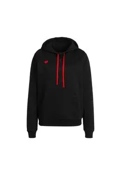 Женская хлопковая толстовка с капюшоном Fundamentals Wilson, цвет Schwarz Rot