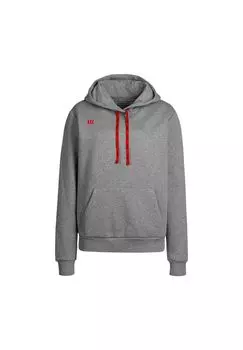 Женская хлопковая толстовка с капюшоном Fundamentals Wilson, цвет Grau Rot