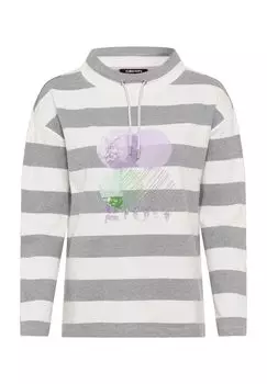 Женская хлопковая толстовка с принтом olsen, цвет Silver Grey