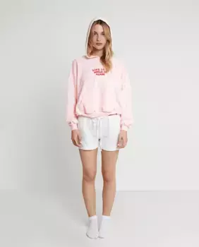 Женская худи оверсайз с капюшоном Nalle, розовый