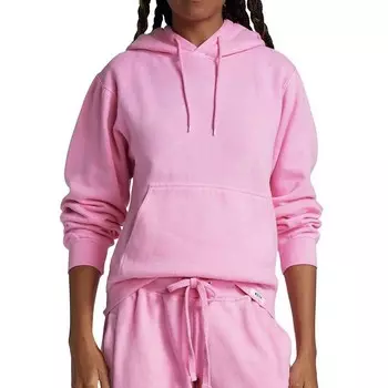 Женская худи розового цвета, окрашенная в готовую одежду Worthy Threads, розовый