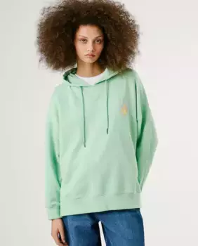 Женская худи с капюшоном и принтом на спине Pepe Jeans, зеленый