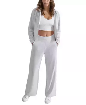 Женская худи с логотипом и шипами DKNY, белый