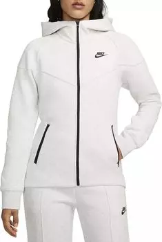 Женская худи с молнией во всю длину Nike Sportswear из технического флиса Windrunner, светло-серый