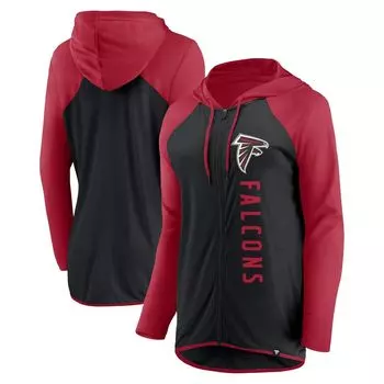 Женская худи с молнией во всю длину и логотипом Fanatics Atlanta Falcons Forever Fan Fanatics