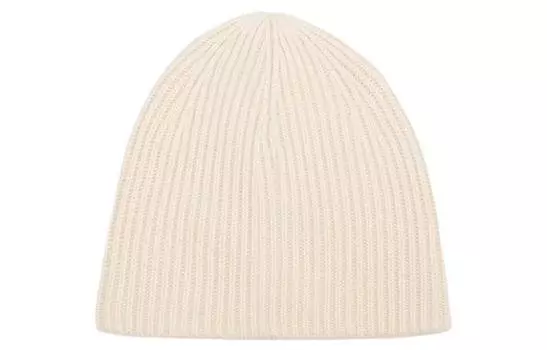 Женская кашемировая шапка Toteme белого цвета