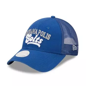Женская кепка New Era Royal Indianapolis Colts Team Trucker 9FORTY Snapback New Era