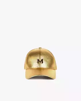 Женская кепка с логотипом и деталью интерьера с животным принтом Lola Casademunt, золотой