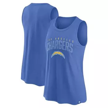 Женская классическая безрукавка с логотипом Fanatics пудрово-синего цвета Los Angeles Chargers Fanatics