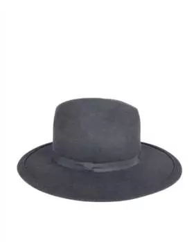 Женская классическая фетровая шляпа-федора Madison в угольном цвете Hat Attack, цвет charcoal