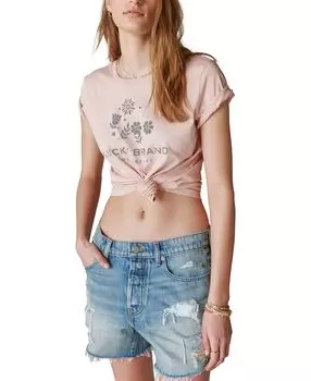 Женская классическая футболка с круглым вырезом LA Classic Lucky Brand