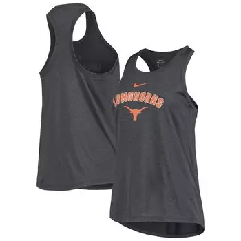 Женская классическая майка Nike Anthracite Texas Longhorns Arch & Logo Nike