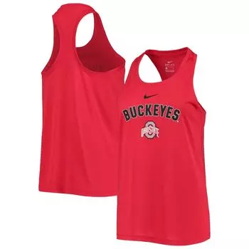 Женская классическая майка Nike Scarlet Ohio State Buckeyes Arch & Logo Nike