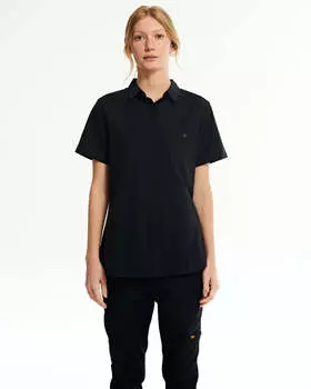 Женская классическая оксфордская рабочая рубашка CAT, черный