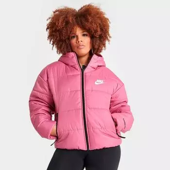 Женская классическая пуховая куртка Nike Sportswear Therma-FIT Repel с капюшоном, розовый