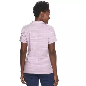 Женская классическая рубашка-поло из пике Croft & Barrow Essential Croft & Barrow, темно-синий