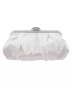 Женская классическая сатиновая клатч-сумка Nina, слоновая кость/кремовый