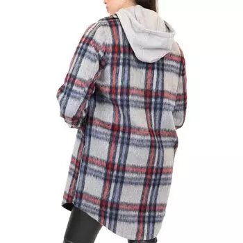 Женская клетчатая куртка из искусственной шерсти для кофейни Coffee Shop