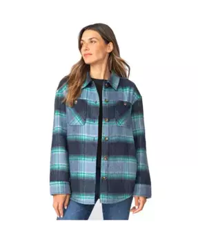 Женская клетчатая куртка-рубашка Free Country, синий
