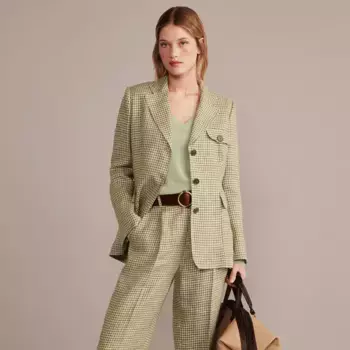 Женская клетчатая куртка Verhunt, зеленый