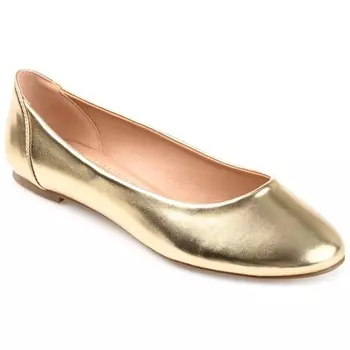 Женская коллекция Journee Comfort Kavn Flat, золото